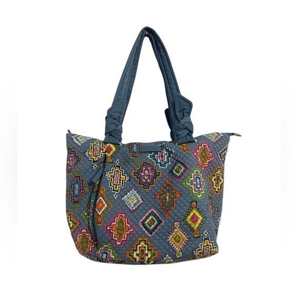Vera Bradley Handbags - Vera Bradley Painted Medallions Pattern Quilted Shoulder Purse Retired Aztec Bag